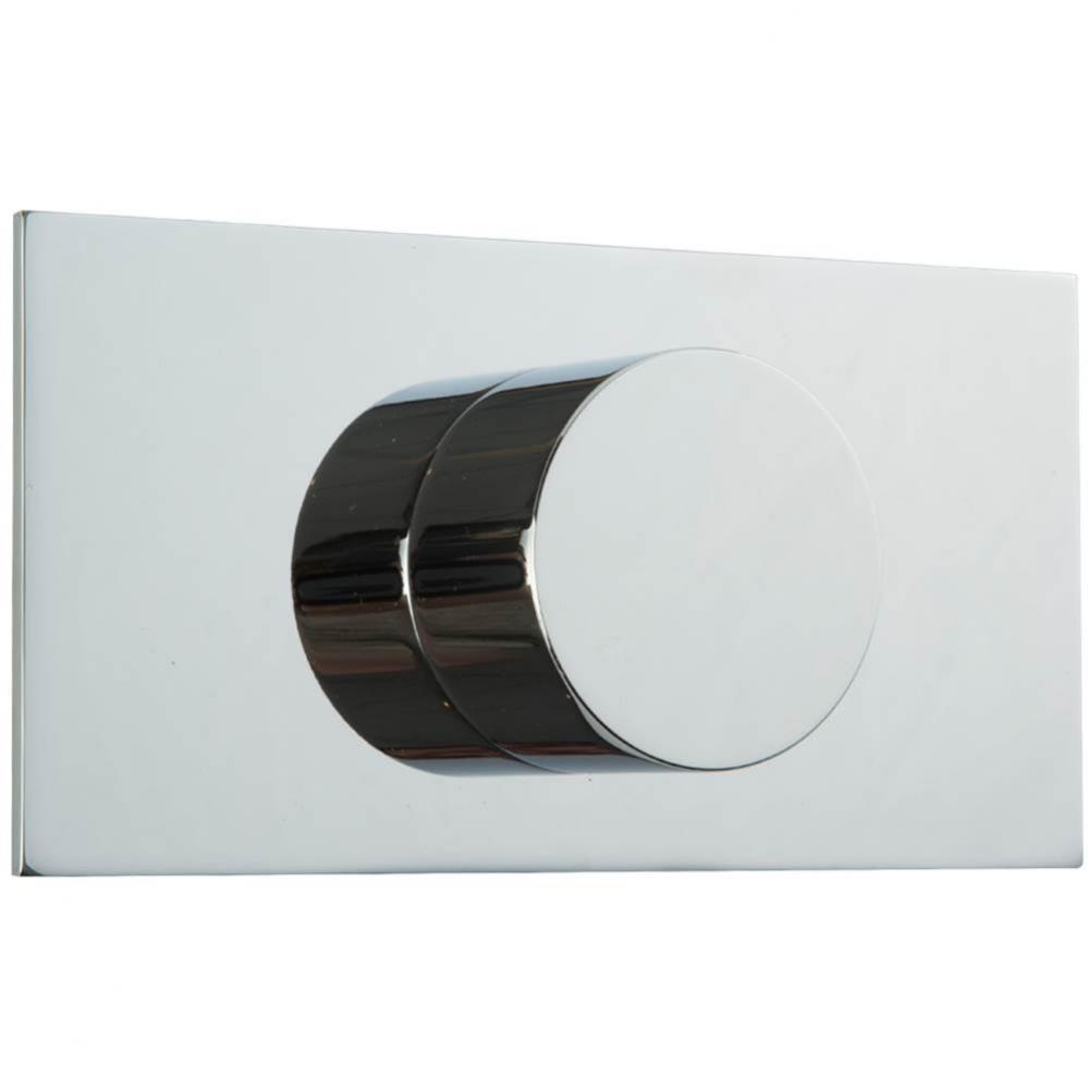 Square & Round 3-Way Diverter Trim Kit with Letterbox Plate Chrome