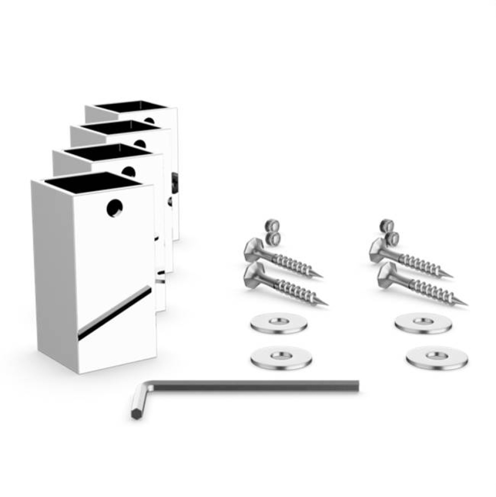 Standard Mounting Hardware for Towel Warmers - Chrome