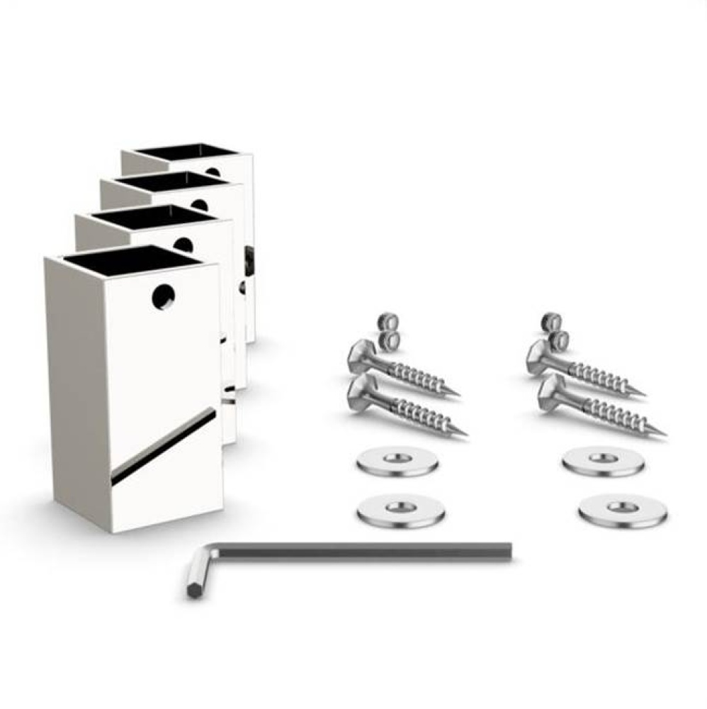 Standard Mounting Hardware for Towel Warmers - Polished Nickel