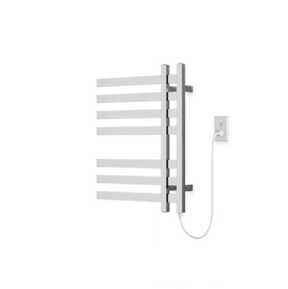 Lioni Square 27'' x 20'' Plug-In Towel Dryer with Hardwire Kit on Right Brushe