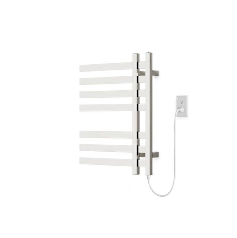 Lioni Square 27'' x 20'' Plug-In Towel Dryer with Hardwire Kit on Right Polish