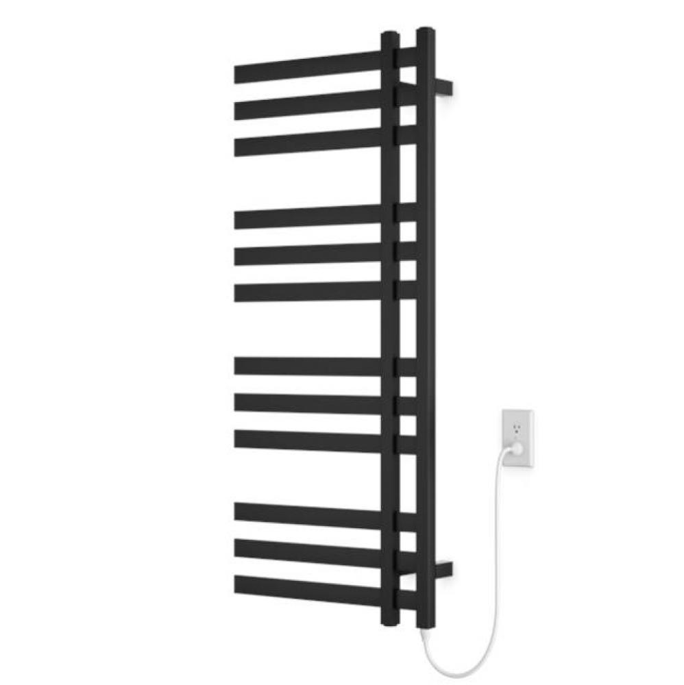 Lioni Square 48'' x 20'' Plug-In Towel Dryer with Element on Right Matte Black