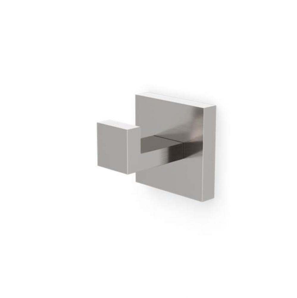 Trova Square Robe Hook Brushed Nickel