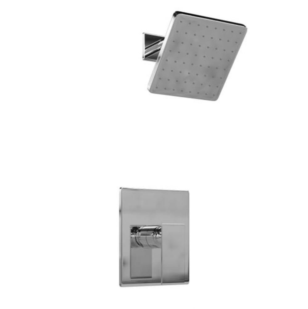 Trova Square Pressure Balance Shower Trim Kit Chrome