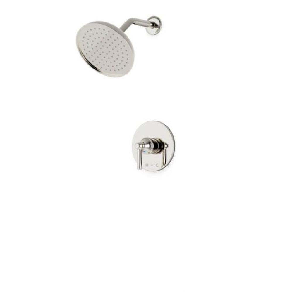 Trova Classic Pressure Balance Shower Trim Kit Polished Nickel