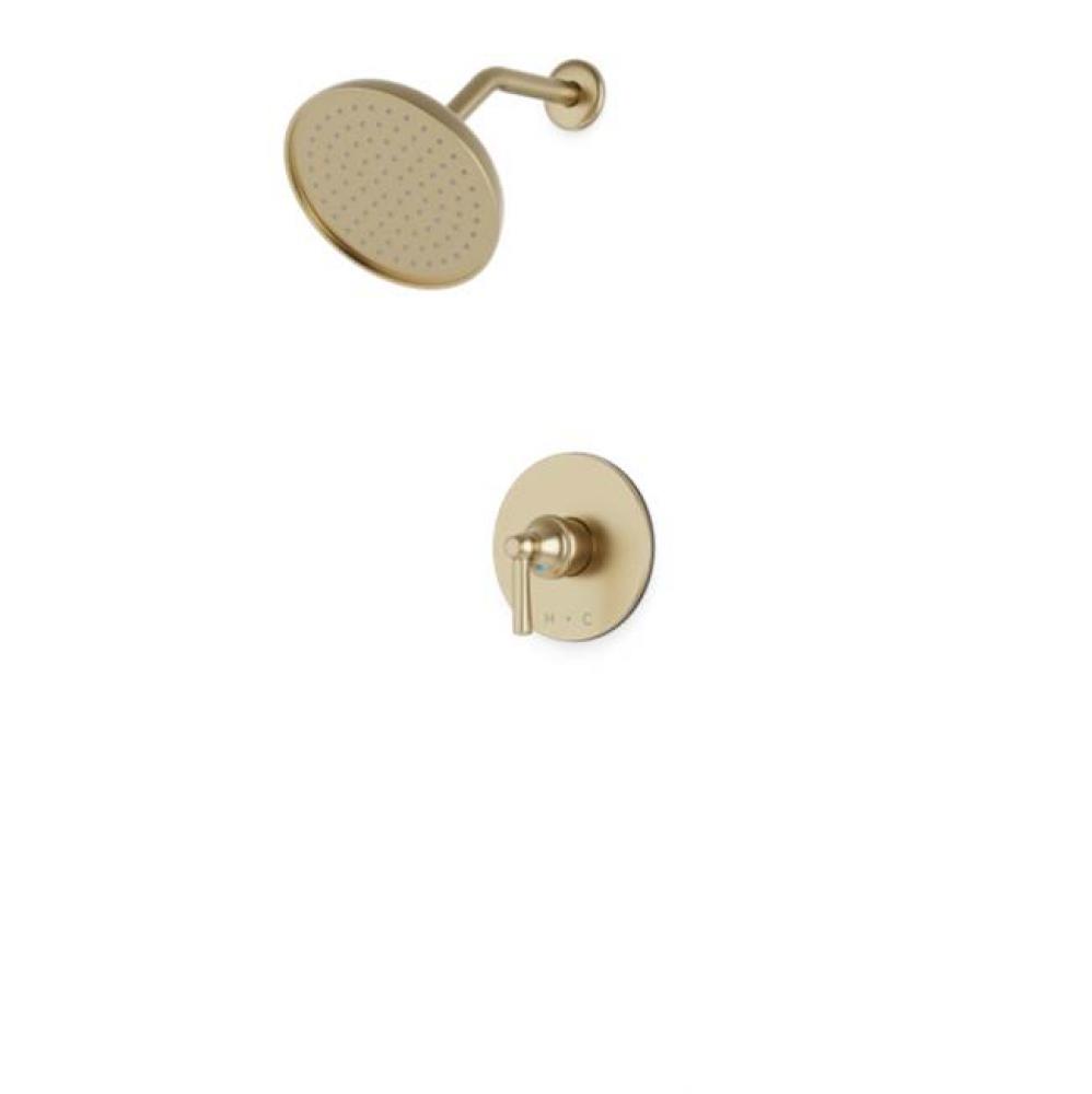 Trova Classic Pressure Balance Shower Trim Kit Satin Brass