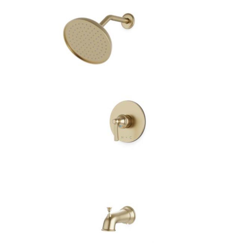 Trova Classic Pressure Balance Tub / Shower Trim Kit Satin Brass