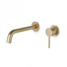 Artos F501-8-1SB - Round In-Wall Single Handle Lavatory Faucet Satin Brass