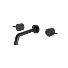 Artos F502-7BK - Opera 3 Hole Wall Mount Tub Filler, Matte Black
