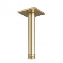 Artos F902-30SB - Ceiling Mount 4.75'' Shower Arm R+S Escutcheon, Satin Brass