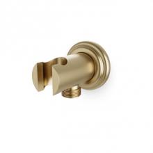 Artos F902-42CLSB - Shower Wall Outlet and Holder with Classic Escutcheon Satin Brass