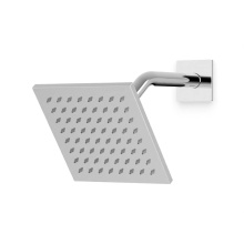 Artos F907-75CH - 6'' Shower Rainhead Wall Mount, Angled Arm, SQU, Chrome