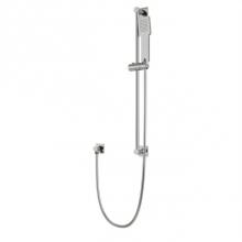 Artos F907-81BN - Square Slidebar Kit with Separate Water Outlet and Hand Shower Brushed Nickel