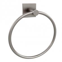 Artos TA545BN - Trova Square Towel Ring Brushed Nickel