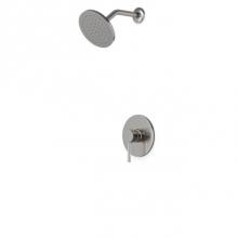 Artos TS151BN - Trova Round Pressure Balance Shower Trim Kit with Rain Head Brushed Nickel