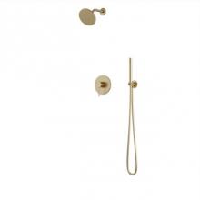 Artos TS255SB - Round 2-Way Pressure Balance Shower Trim Kit with Rain Shower Head and Hand Held Shower Satin Bras