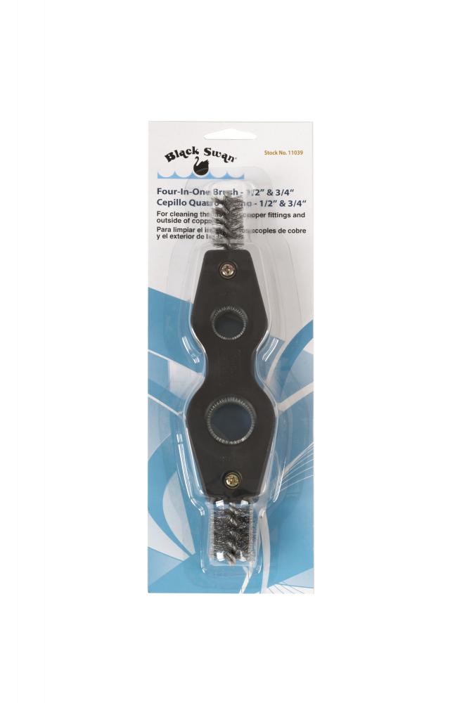 1/2'' x 3/4''- Blister Card Four-In-One Cleaning & Fitting Brush - Blister