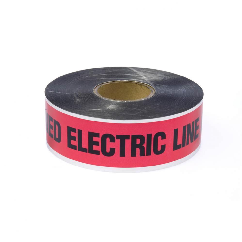 6'' x 1000'' Detectable Marking Tape - Red - Electric Line