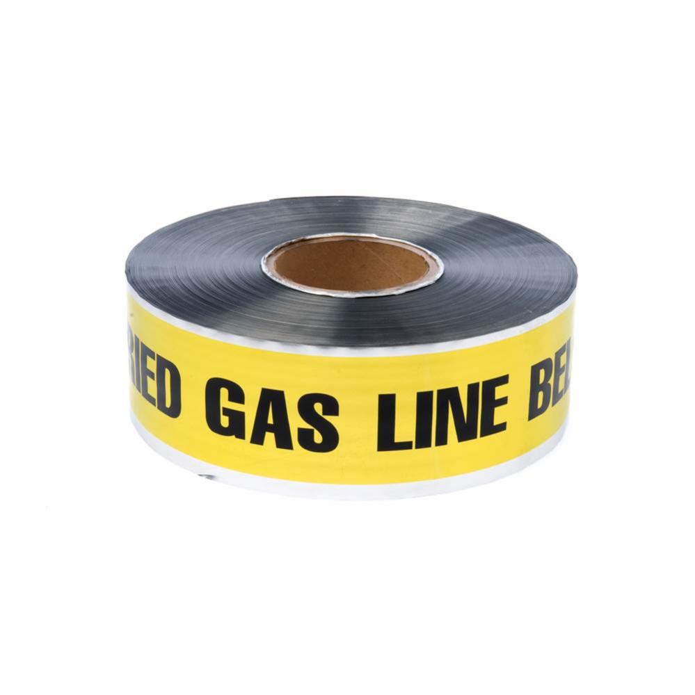 3'' x 1000'' Detectable Marking Tape - Yellow - Gas Line