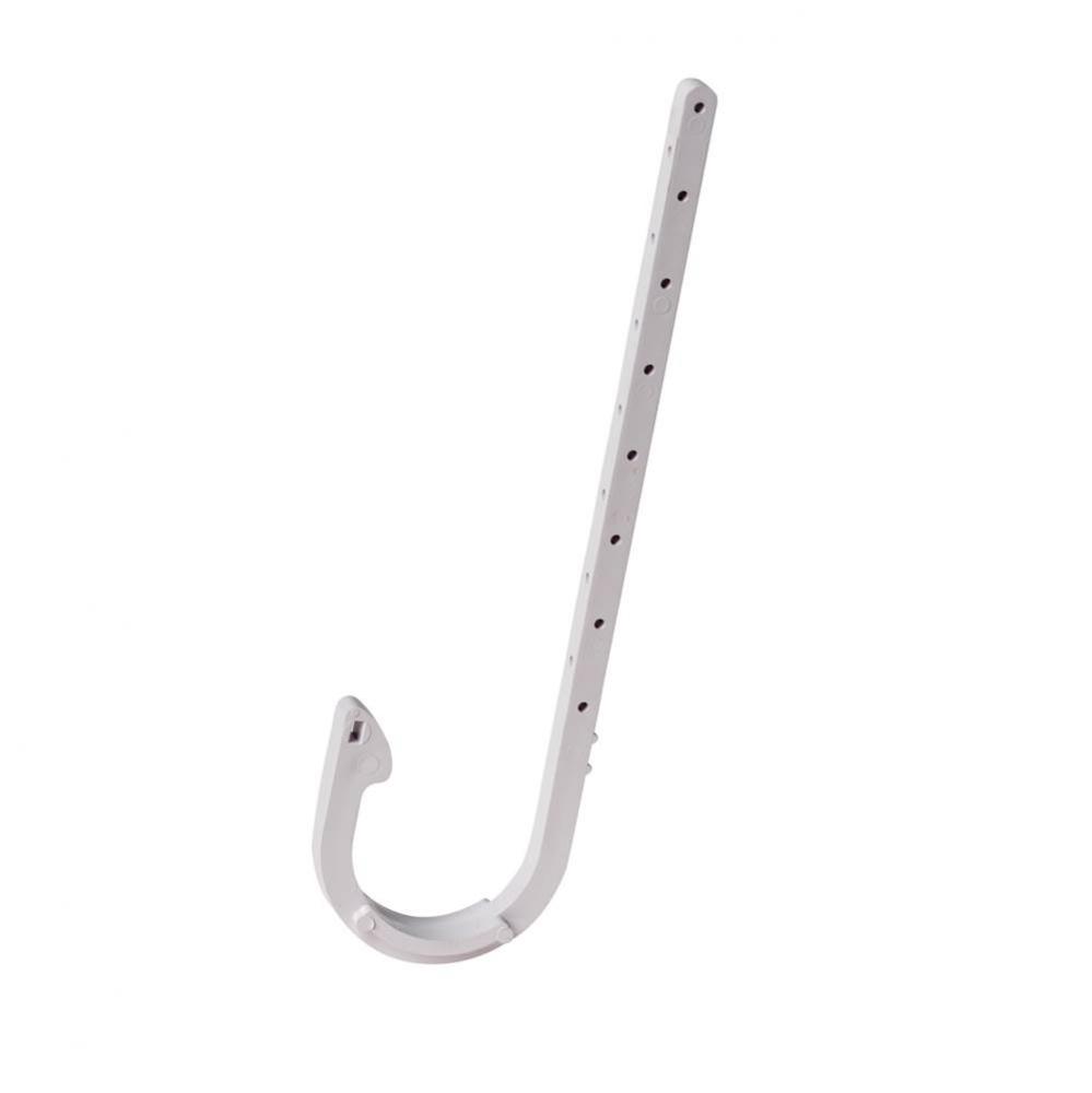 2'' x 7'' DWV Plastic J-Hook - Bagged