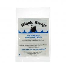 Black Swan 12260 - 1/4'' x 2-1/4'' Closet Bolts - Steel - Anti-Corrosive - Bagged