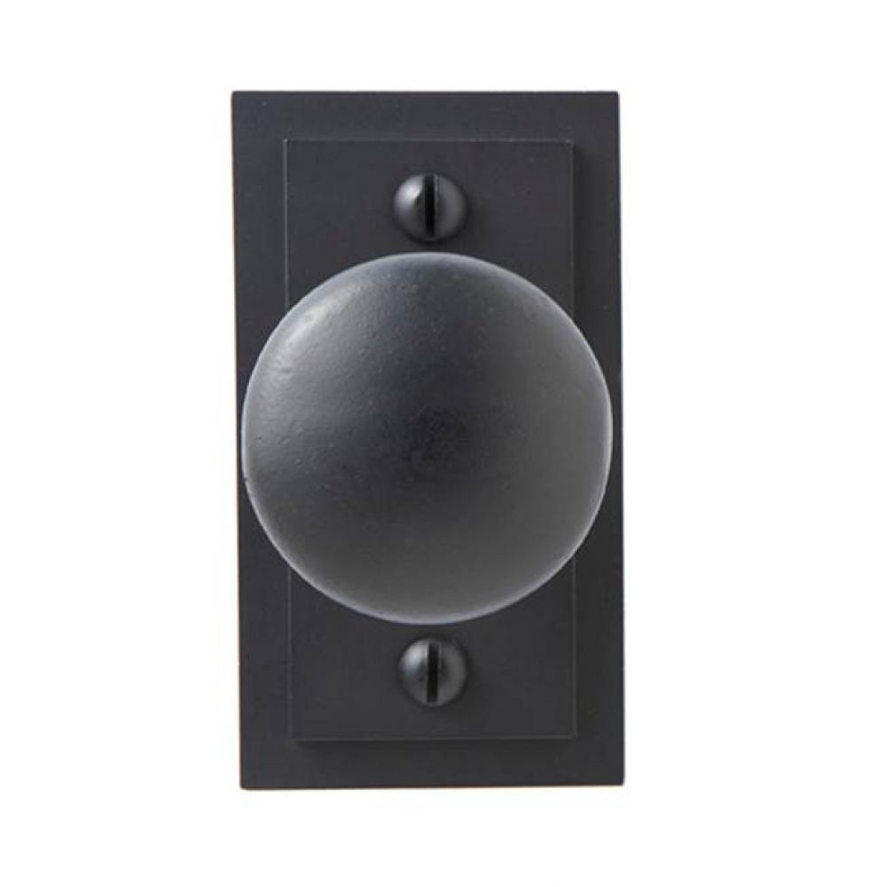 Knob on rosette set - Complete tubular privacy set for 1 3/4'' door