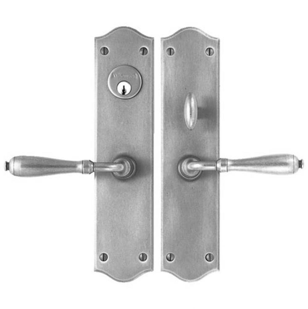 Entrance Lever Set for interior or exterior door - Complete single cylinder set for 2 1/4'&ap