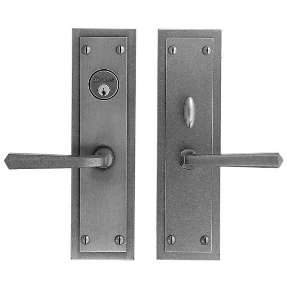 Lever set - Complete single cylinder set for 2 1/4'' door