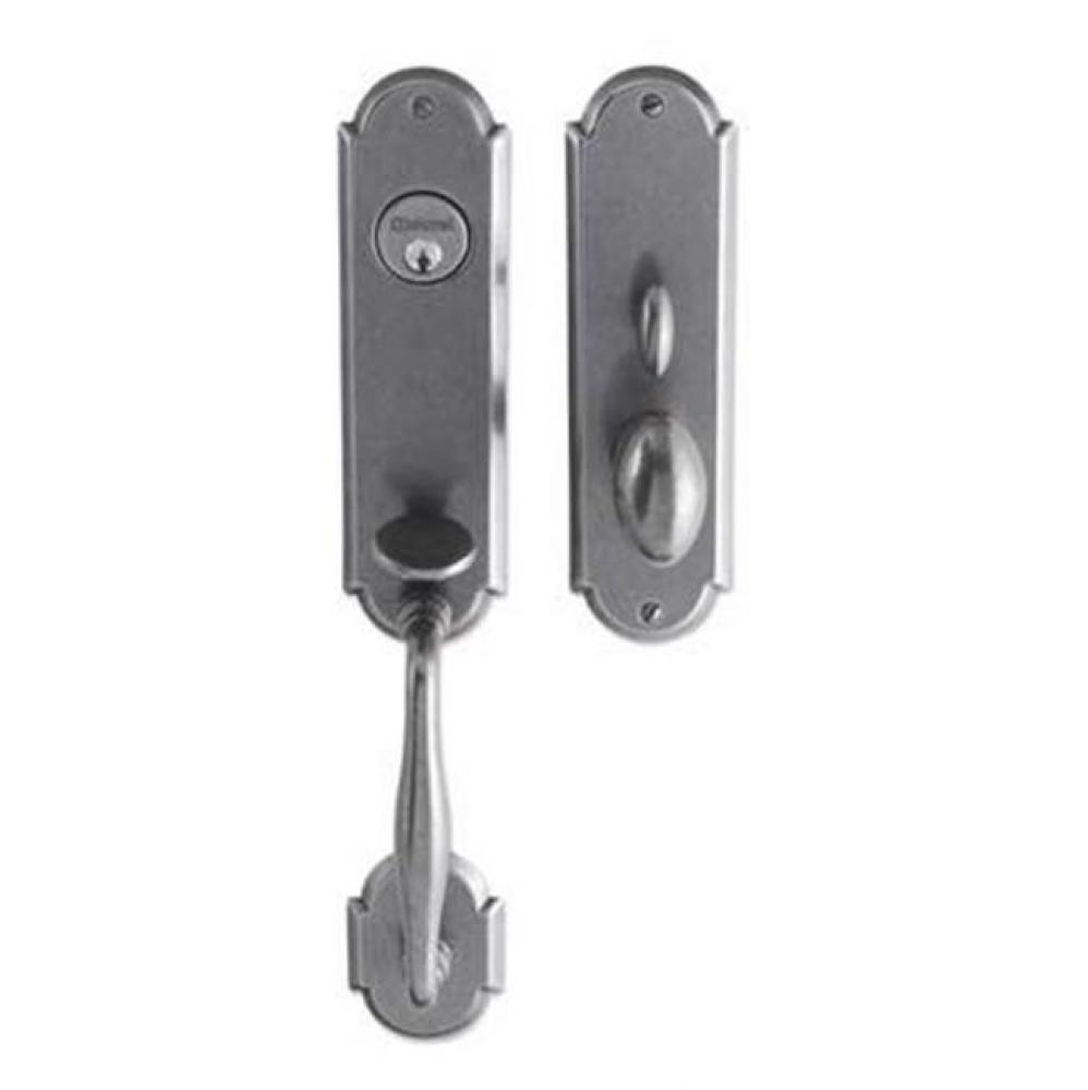 Entrance Handle Set - Complete single cylinder set for 2 1/4'' door