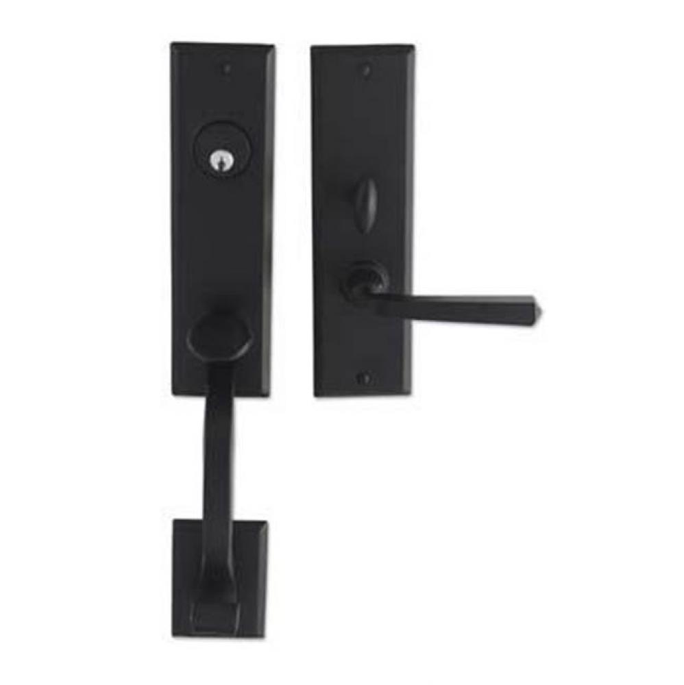 Entrance Handle Set - Complete single cylinder set for 1 3/4'' door