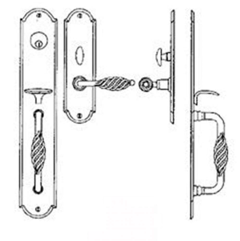 Entrance Handle Set - Complete single cylinder set for 1 3/4'' door