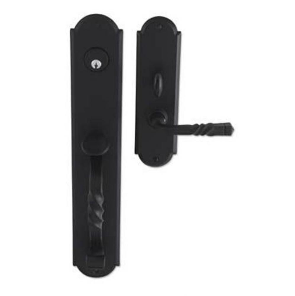 Entrance Handle Set - Complete single cylinder set for 2 1/4'' door