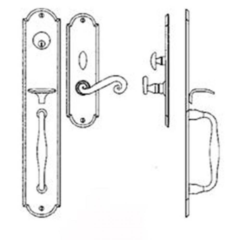 Entrance Handle Set - Complete single cylinder set for 1 3/4'' door