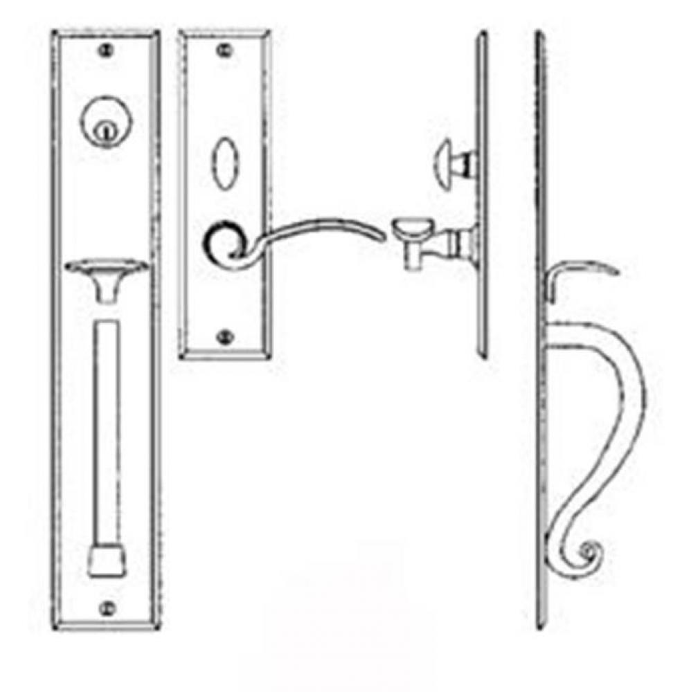 Entrance Handle Set - Complete single cylinder set for 1 3/4'' door