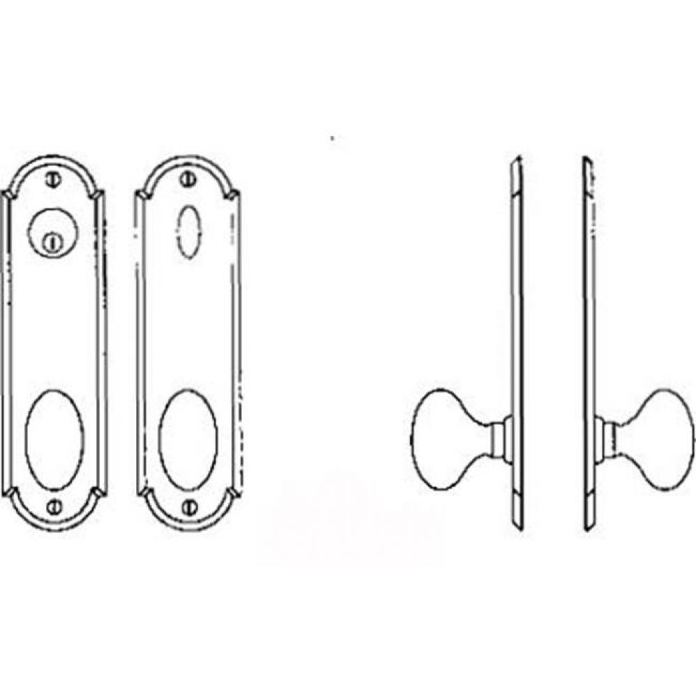 Entry Tubular or Mortise set - Single cylinder deadbolt set for 1 3/4''