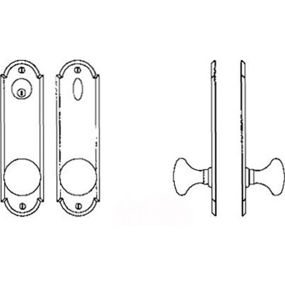 Entry Tubular or Mortise set - Single cylinder deadbolt set for 1 3/4''