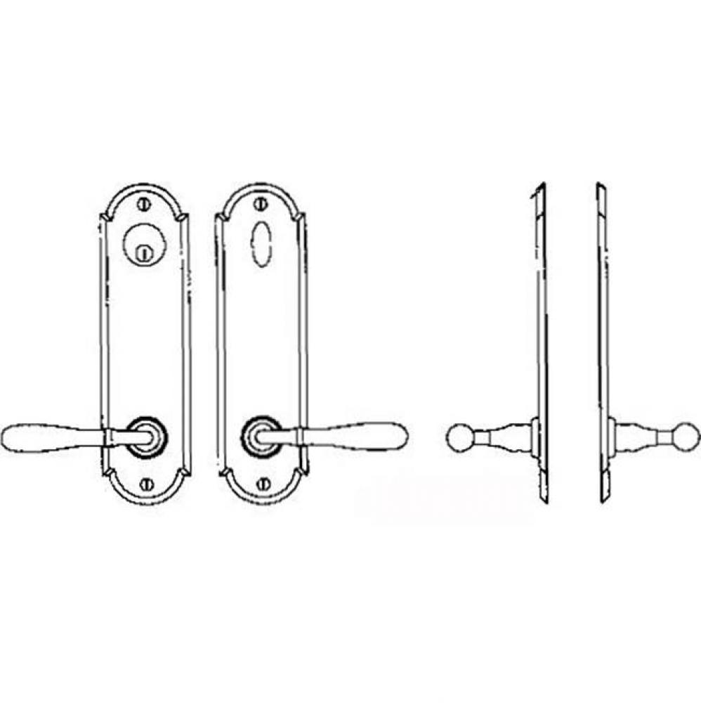 Entry Tubular or Mortise set - Single cylinder mortise lock set for 1 3/4''