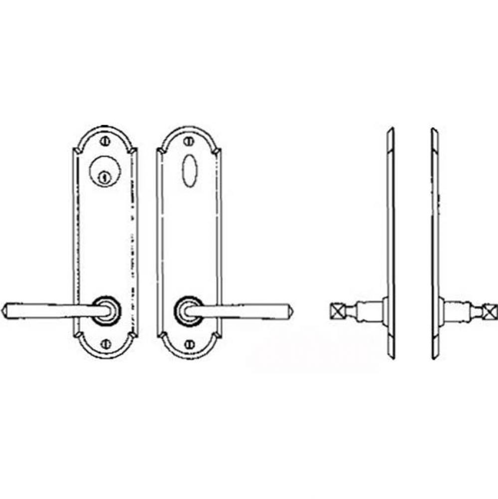 Entry Tubular or Mortise set - Complete full dummy set to match 25 fonction