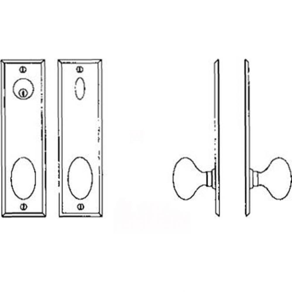 Entry Tubular or Mortise set - Single cylinder deadbolt set for 1 3/4''