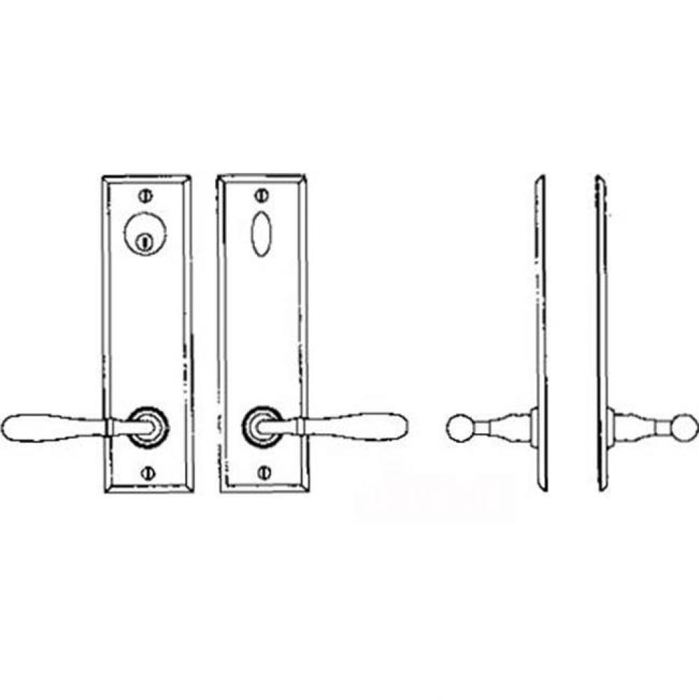 Entry Tubular or Mortise set - Single cylinder mortise lock set for 1 3/4''