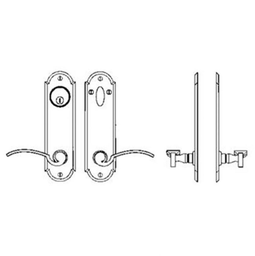 Entry Tubular or Mortise set - Single cylinder mortise lock set for 1 3/4''