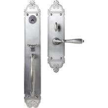 Bouvet 2501-144-007 - Mansart Entrance Handle Set - Complete single cylinder set for 1 3/4'' door