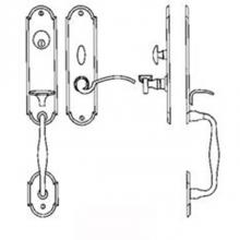 Bouvet 2809-144-007 - Entrance Handle Set - Complete single cylinder set for 1 3/4'' door