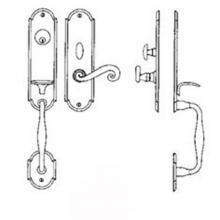 Bouvet 2813-144-007 - Entrance Handle Set - Complete single cylinder set for 1 3/4'' door