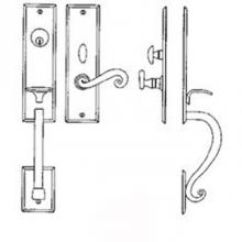 Bouvet 2816-160-007 - Entrance Handle Set - Complete single cylinder set for 2 1/4'' door