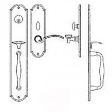 Bouvet 2821-160-007 - Entrance Handle Set - Complete single cylinder set for 2 1/4'' door