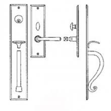 Bouvet 2828-160-007 - Entrance Handle Set - Complete single cylinder set for 2 1/4'' door