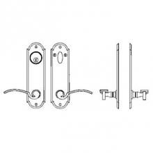 Bouvet 4609-144-007 - Entry Tubular or Mortise set - Single cylinder mortise lock set for 1 3/4''