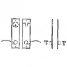 Bouvet 4610-101-007 - Entry Tubular or Mortise set - Complete full dummy set to match 144 fonction