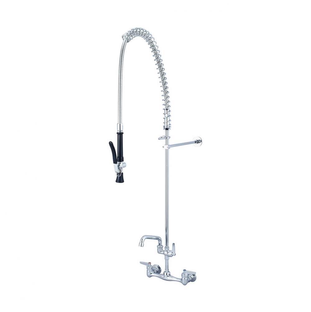 Pre-Rinse-Wallmount 7-7/8'' To 8-1/8'' Lvr Hdl Add-On Faucet 6'' Tub